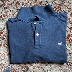 Vineyard Vines Blue Polo Shirt Classic Knit